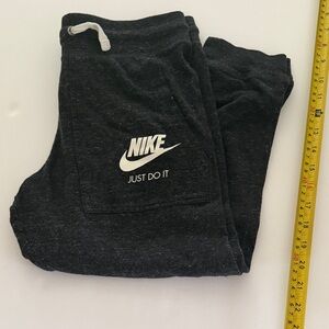 Nike Kids Dark Gray Cropped  Joggers XS